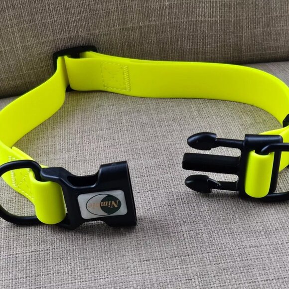 Dog Collar Yellow Pet Collar Waterproof Safety Training Heavy Duty Size Adjust - Picture 9 of 9